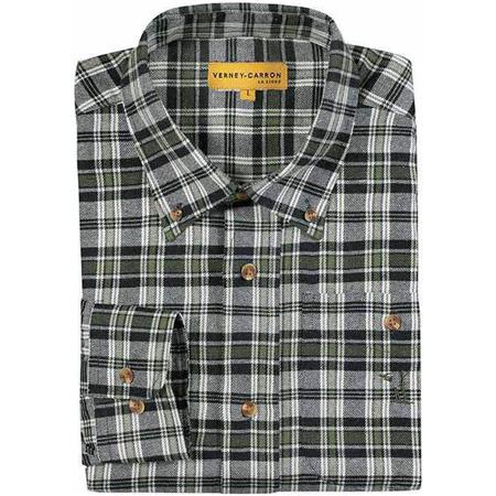 Herren-Langarmhemd Ligne Verney-Carron Sauldre - Blau/Braun