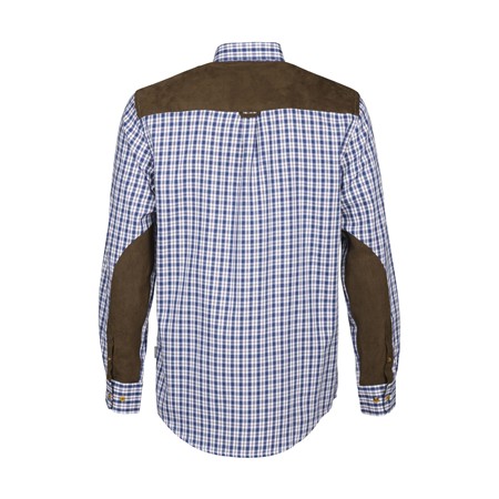 HERREN-LANGARMHEMD PROHUNT TETRAS - BLAU/BRAUN/IBEX