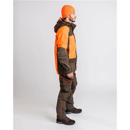 HERREN-TREIBJAGDJACKE PINEWOOD THORN RESISTANT - GRÜN/ORANGE
