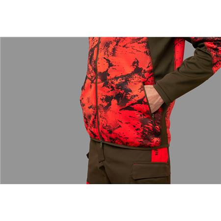 HERRENFLEECE HARKILA WILDBOAR PRO CAMO FLEECE - ORANGE TARNMUSTER