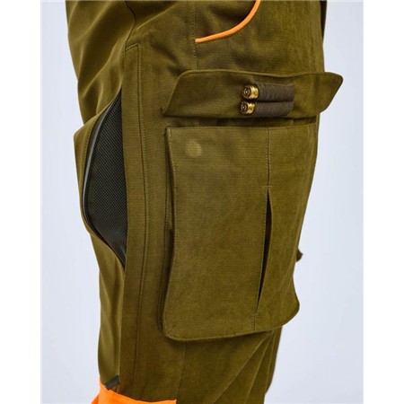 HERRENHOSE PINEWOOD FURUDAL EXP HUNTING - OLIVE GREEN/ORANGE