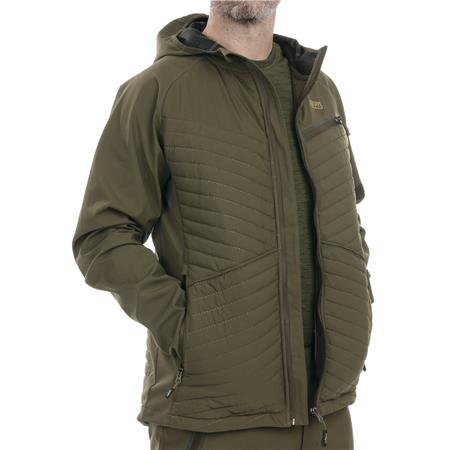 HERRENJACKE HART IBICE HOODIE - OLIVE FONCÉ