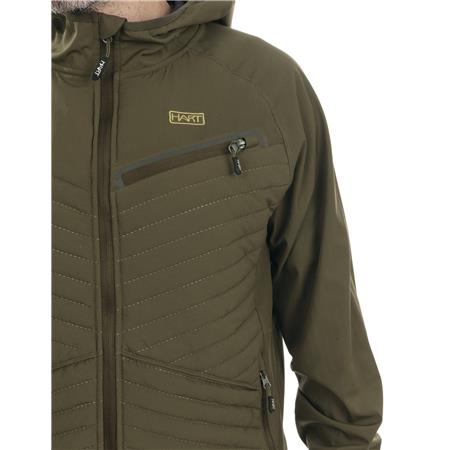 HERRENJACKE HART IBICE HOODIE - OLIVE FONCÉ