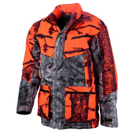 Herrenjacke Treeland De Poste Chaude T613n - Orange Camo