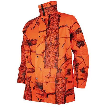 Herrenjacke Treeland T425 Imperméable - Orange Tarnmuster