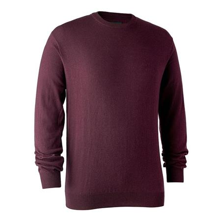 Herrenpullover Deerhunter Kingston With O-Neck - Violett