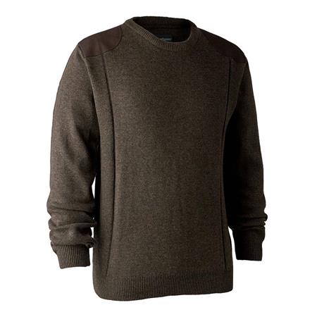 Herrenpullover Deerhunter Sheffield With O-Neck - Braun