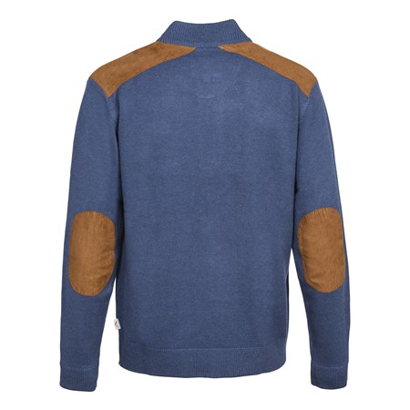 HERRENPULLOVER PROHUNT FOX ZIPPE - DENIM-BLAU/IBEX