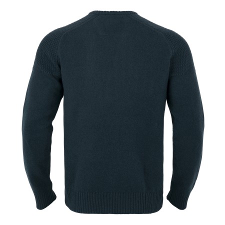 HERREPULLOVER HARKILA V-HALS MÉRINOS DE VINCENT - MØRK MARINEBLÅ