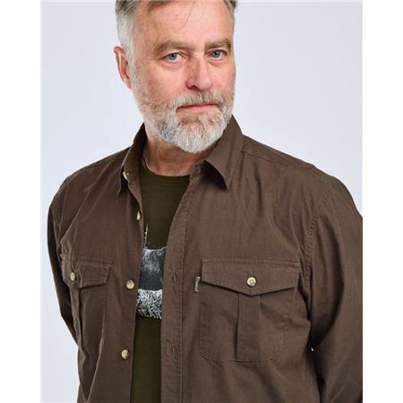 HERRESKJORTE MED LANGE ÆRMER PINEWOOD SAFARI L/S - OLIVENGRØN