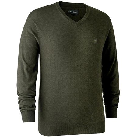 Herretrøje Deerhunter Kingston With V-Neck - Khaki