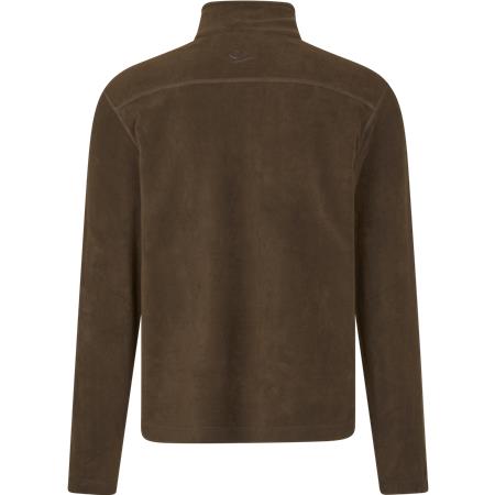 HERRETRØJE SEELAND BENJAMIN HALF ZIP - MØRKEBRUN