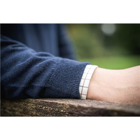 HERRETRØJE SEELAND PINE V-NECK - MØRK SAFIR