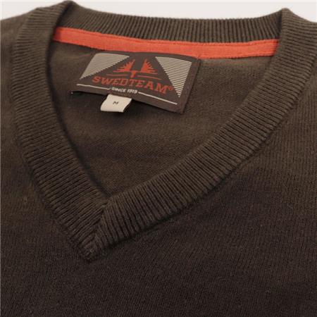 HERRETRØJE SWEDTEAM CREST V-NECK - SWEDTEAM GRØN