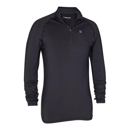 Herreundertøj Deerhunter Heat Undershirt With Zip-Neck - Sort