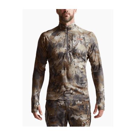 HERREUNDERTØJ SITKA CORE MERINO 220 HALF-ZIP MAILLOT - OPTIFADE TIMBER