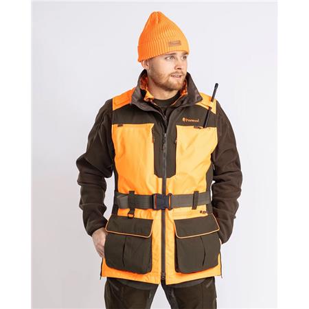 HERREVEST PINEWOOD FURUDAL DOGHANDLER - ORANGE/GRØN