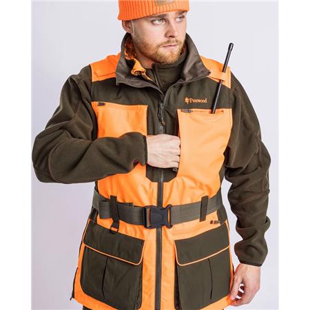 HERREVEST PINEWOOD FURUDAL DOGHANDLER - ORANGE/GRØN