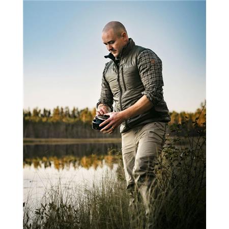 HERREVEST PINEWOOD WOOL INSULATED MIDLAYER - MOSGRØN
