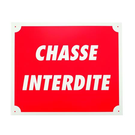 Hinweisschild Januel Chasse Interdite - Alu