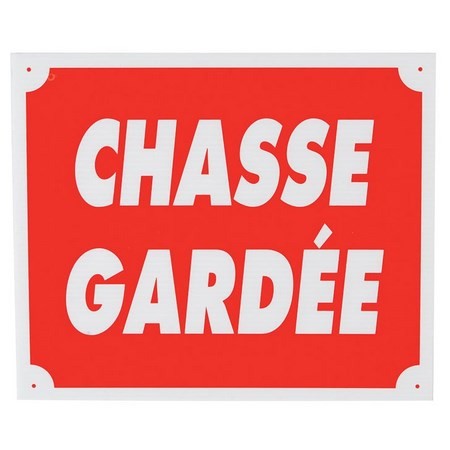 Hinweisschild Januel Jagdgebiet