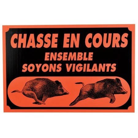 Hinweisschild Januel Plastique Alvéolé