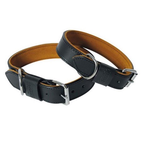 Honden Halsband Leer Martin Sellier Black Et Tan