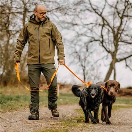 HONDENRIEM EUROHUNT TRAINING 3-IN-1 MET KARABIJNHAAKEN