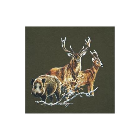 HOODIE HOMME BARTAVEL SANGLIER/CERF/CHEVREUIL - KAKI