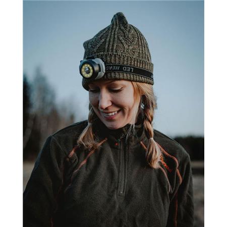 HUE PINEWOOD KNITTED MELANGE - GRØN