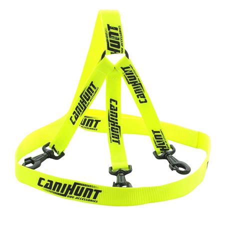 HUNDELEINE CANIHUNT FLACH MIT KUPPLER  3 HUNDE