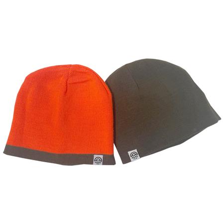 HUNTING BEANIE CHASSEUR.COM REVERSIBLE - BROWN/ORANGE