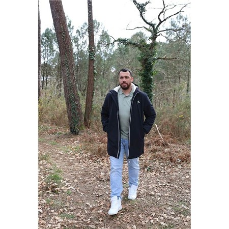 IMPERMEABILE UOMO LE PAIRON BÉCASSIER SHERPA - BLU MARINO