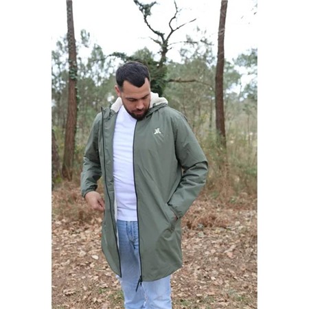 IMPERMEABILE UOMO LE PAIRON BÉCASSIER SHERPA - VERDE