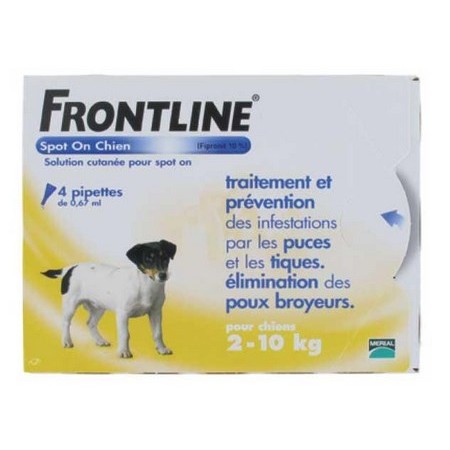 Insecticide Pipette Frontline Spot On Dog 2-10Kg