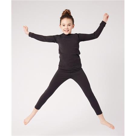 INTIMO JUNIOR DAMART TEE SHIRT THERMOLACTYL COMFORT 4 - NERO