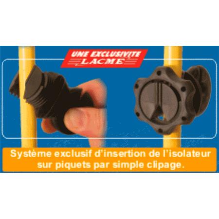 ISOLATEUR IVABLOC POUR PIQUETS MÉTAL ET PFV (X25) LACME IVABLOC FÜR METALL- UND GFK-PFÄHLE