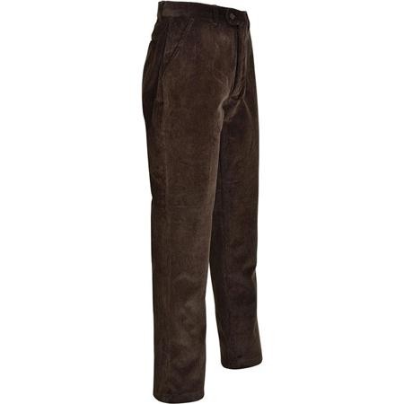 Jachtbroek Taps Toelopend Heren Percussion Velours Spandex Country - Kastanjebruin