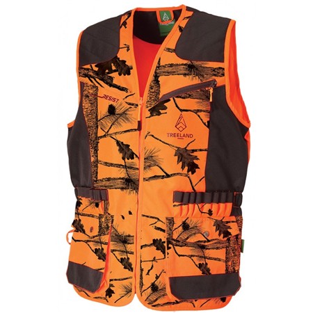 Jachtvest Voor Mannen Treeland Anti-Ronce Resist - Camo Orange