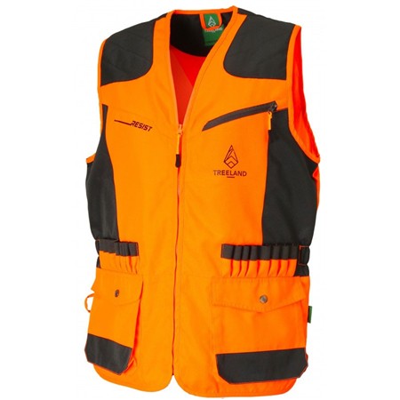 Jagdweste Für Herren Treeland Brombeerschutz Resist - Orange T253n
