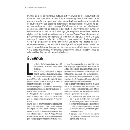 J’APPRENDS À CHASSER AVEC UN AUTOUR