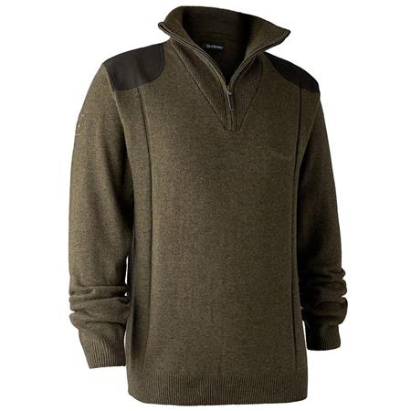 Jersey Hombre Deerhunter Sheffield With Zip-Neck - Ciprés