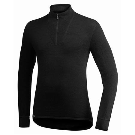 Jersey Unisex Woolpower Zip Turtleneck 400 - Negro