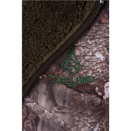 JUNIOR-SWEAT TREELAND MET RITS EN CAPUCHON - CAMO BOS