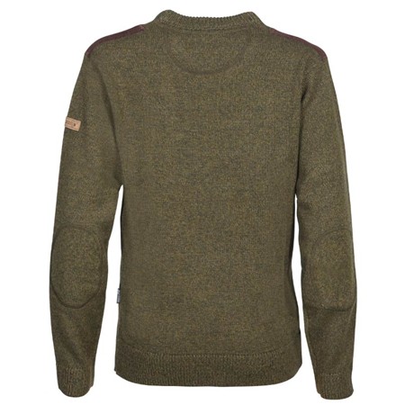 JUNIOR SWEATER PERCUSSION BRODE COL ROUND - KHAKI/PERCUSSION