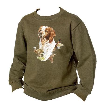Junior-Sweatshirt Bartavel Bestiaire - Kaki