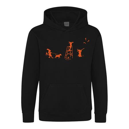 Junior-Sweatshirt Bartavel Hasen Mit Karotten - Schwarz