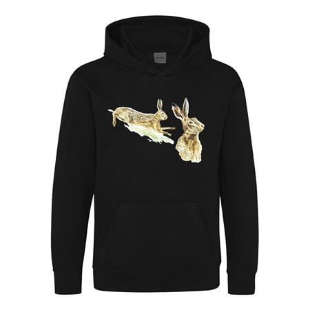 Junior-Sweatshirt Bartavel Lièvres - Sort