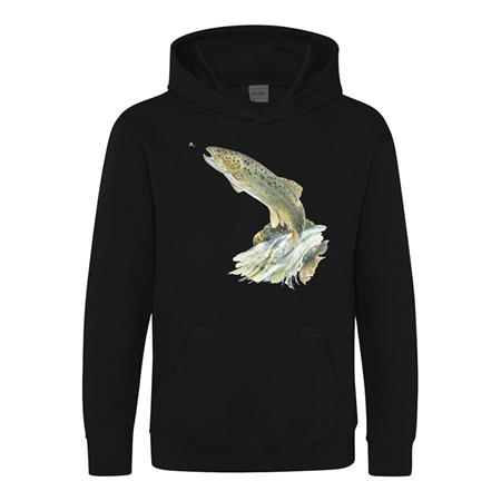 Junior-Sweatshirt Bartavel Truite - Schwarz