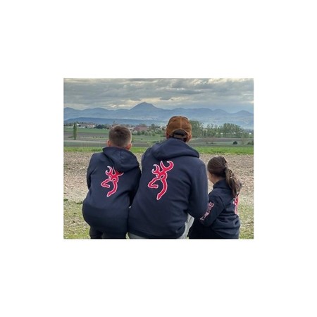 JUNIOR SWEATSHIRT BROWNING ZIP-UP SNAPSHOT - BLUE